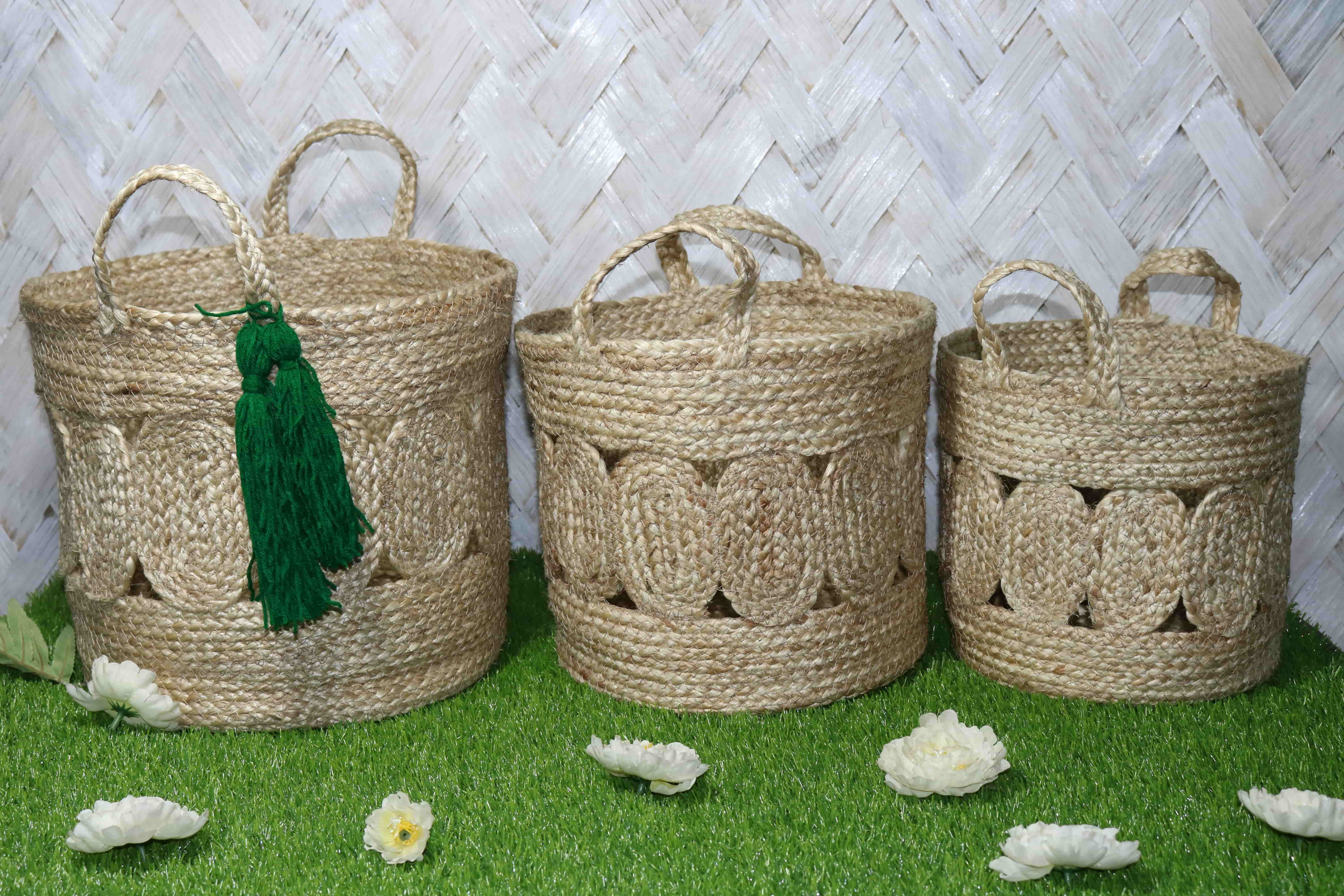 Jute Round Basket