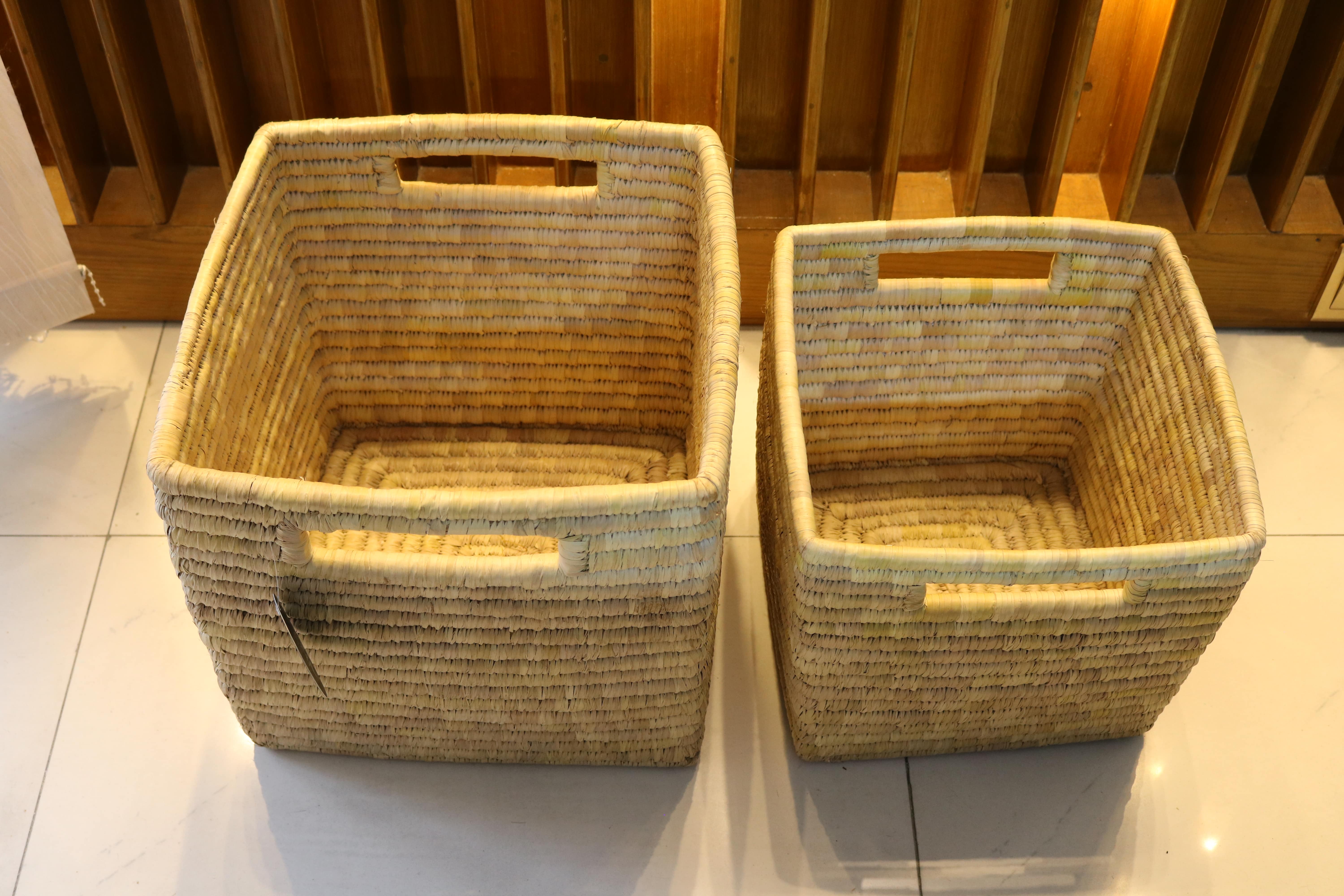 Date Leaf Square basket