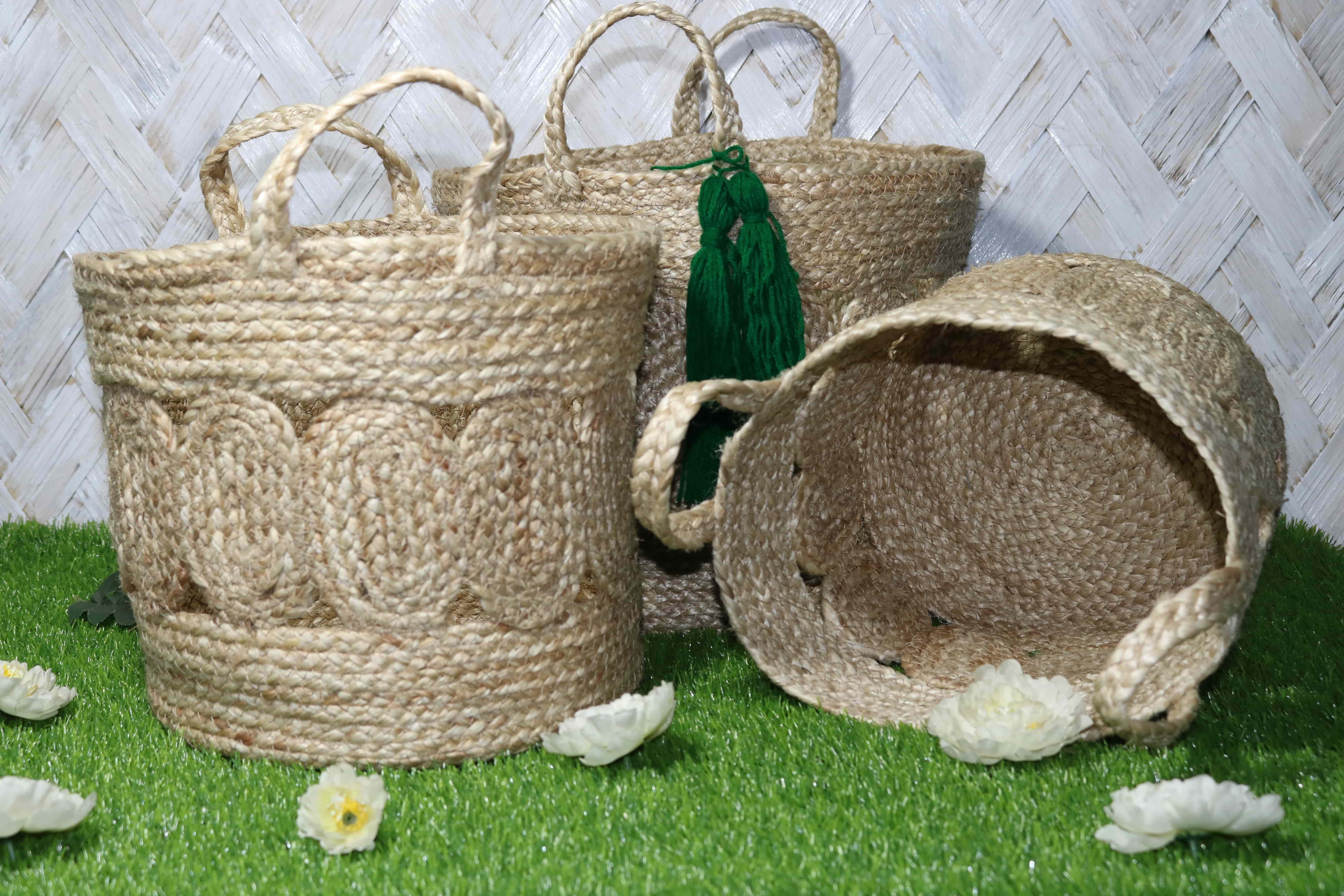 Jute Round Basket